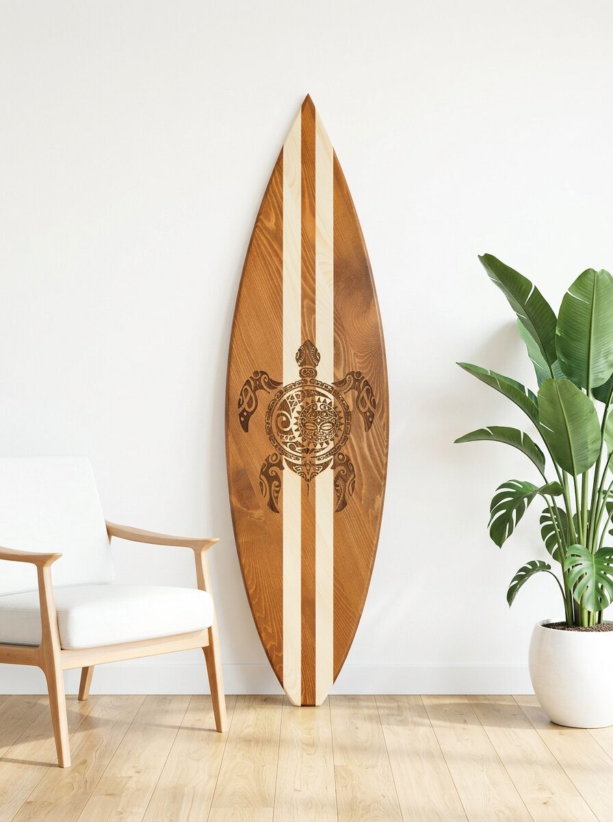 Decorative surfboard "Anse Dufour"